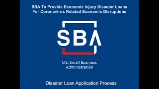 SBA Economic Injury Loan - Step by Step