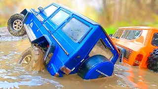 Mercedes G500 vs GAZ 66 – RC Cars MUD Racing 4x4