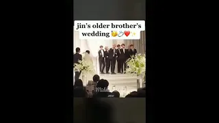 #seokjin #elderbrother 's wedding all BTS member's are there