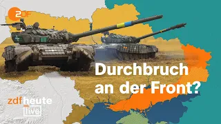 Diese Fortschritte macht die Ukraine bei der Gegenoffensive | ZDFheute live mit Militärexperte Karl