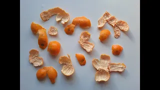 Mandarin peels, 2 easy recipes