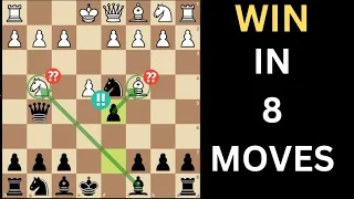 Best Chess traps for Black with 80% WIN rate!!