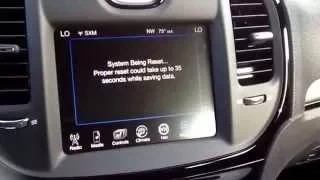 How to perform the recall update on Uconnect 8.4 Radios