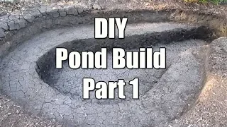 DIY Backyard Pond Build! Part 1 of 4 | Digging The Pond