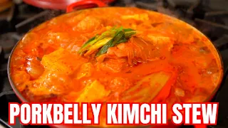 You need to EAT this EXTRA SPECIAL, THICK & HEARTY PORK BELLY Kimchi Stew 정통 삼겹살 김치찌개