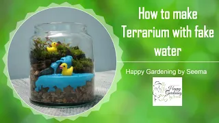 How To Make Artificial Faux Fake Realistic Water for Diorama, Terrarium, or Fairy Garden DIY