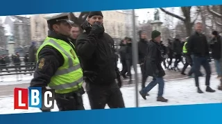 The Moment PEGIDA Protest Turns Violent
