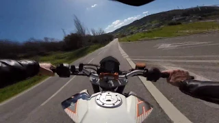 KTM Duke 390 / Arrow Full Exhaust / Raw Winter Ride