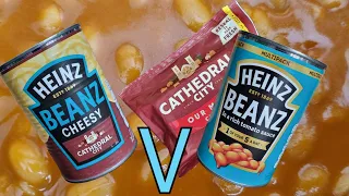 Heinz Cheesy Beanz and Cheesy Beanz using Heinz and Cathedral City Cheese