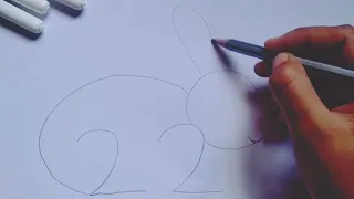 how to draw rabbit🐇||easy drawing step by step||#art #drawing