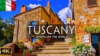 FLYING OVER TUSCANY, ITALY 4K UHD - Wonderful Natural Landscape With Calming Music For New Fresh Day