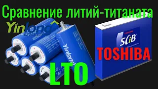 Литий-титанат Toshiba и Yinlong. Сравнение ёмкости в диапазоне от 10.8 до 14.4 Вольт [4K]