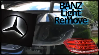 Mercedes-Benz E-class W212 remove rear tail light