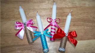 Baptism Candle Ideas | Debut Candles | Tutorial