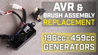 AVR and Brush Assembly Replacement (196cc-459cc Generators)