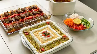 Kremalı İncirli Borcam Pastası, İzmir Köfte, Mercimek Çorbası | Akşam Yemeği Menüsü