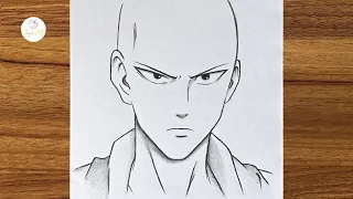How To Draw Saitama From One Punch Man || Easy drawing for beginners || Easy drawings step by step