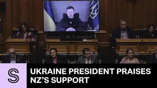 President Volodymyr Zelenskyy praises NZ's support for Ukraine | Full speech | Stuff.co.nz