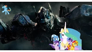 Ponies watch Transformers 5 Trailer