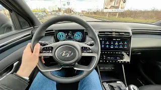 New Hyundai Tucson 2021 - POV test drive (PURE DRIVING, highway test) 1.6 T-GDi 150 HP manual