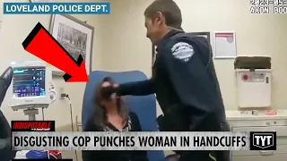 WATCH: Cop PUNCHES Woman Handcuffed In Hospital Chair