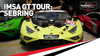 IMSA 12 Hours of Sebring GT3 Paddock Walk | With Marshall Pruett and IMSA President John Doonan