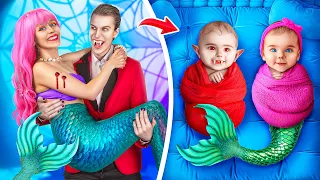 Poor Pregnant Mermaid In a Rich Vampire Family! How To Become a Vampire