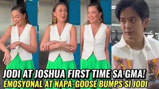 REAKSYON NI JODI STA. MARIA AT JOSHUA GARCIA SA PAGTAPAK NILA SA GMA NETWORK! NA-GOOSE BUMPS SI JODI