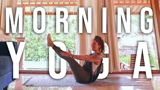 Morning Yoga - 15 minute Full Body Energizing Morning Stretch Routine