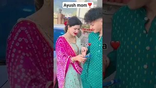 Ayush mom❣️ and ayush 🧛