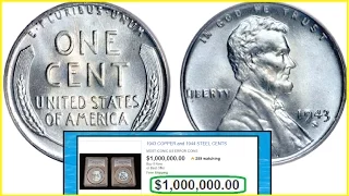 $1,000,000 Steel Penny I Check If You Have One! I VERY RARE COINS 1943