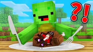 TINY JJ Pranked Mikey as FOOD in Minecraft (Maizen)