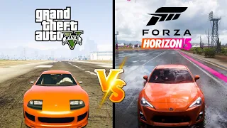 GTA 5 vs Forza Horizon 5 Physics and Details Comparison