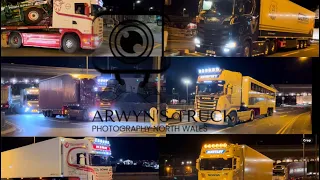 Irish trucks off the midnight Dublin to Holyhead ferry