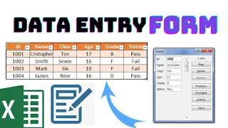SUPER EASY Excel Data Entry Form (NO VBA) | DATA Entry Form