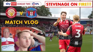 Stevenage SHOCKING League 2!!! - Stevenage v Carlisle United Match Vlog