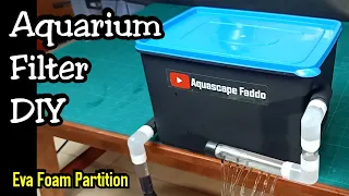 Making Aquarium Filter Box, Partition from EVA Foam