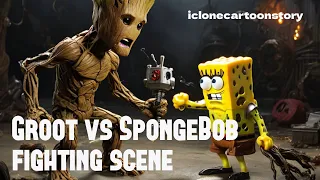 Marvel Groot vs SpongeBob! iClone8, Unreal Engine 5!