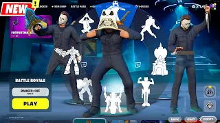 MICHAEL MYERS doing all Fortnite Built-In Emotes (Fortnitemares x Halloween series)