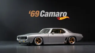 1969 Chevy Camaro SS Hot Wheels Custom with Lowering and Custom Exhaust