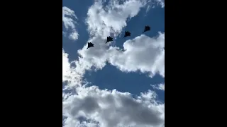 Russian Su 57 Felon Fighters During A Rehearsal of Victory Day Parade On 5 May