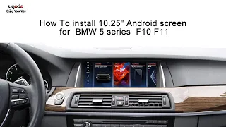 How To Install DIY BMW 5 series  F10 F11 10.25" Android Display Touchscreen Carplay
