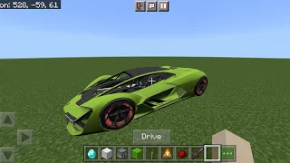 How to make a working Lamborghini in minecraft