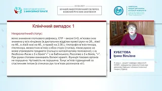 Власний клінічний досвід ведення пацієнтів з БАС (Хубетова І.В.)