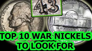 Top 10 Most Valuable War Nickels To Look For - Error Guide w/Prices