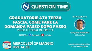 Graduatorie terza fascia ATA: tutti i passaggi spiegati con video guida e question time