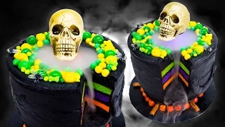 How to Make a Bubbling Cauldron Cake (Halloween Cake) from Cookies Cupcakes and Cardio