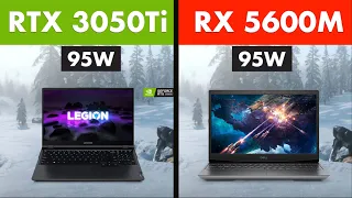 RTX 3050 Ti laptop vs RX 5600m | Test in 10 Games