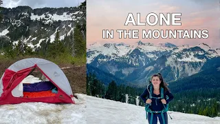 Backpacking in North Cascades (Lake Ann) | Snow Camping in July 2022 | Washington