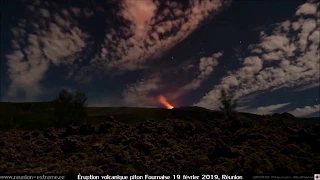 Éruption volcanique piton Fournaise - 19 février 2019 - Réunion